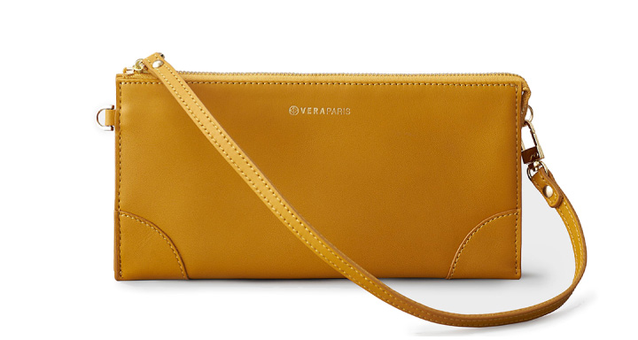 VERA Best Millie Wallet in Yellow Mustard