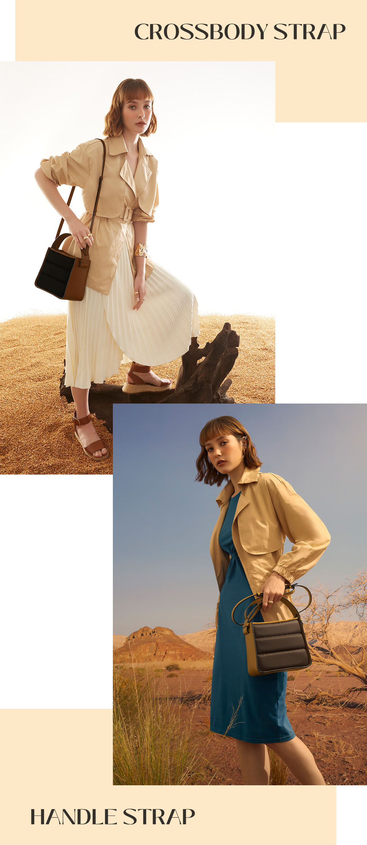 VERA Cabas Puffy, Handle & Crossbody straps