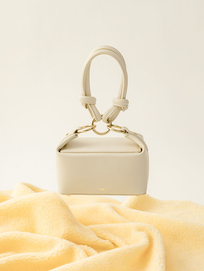 VERA COCO box Leather Handbag