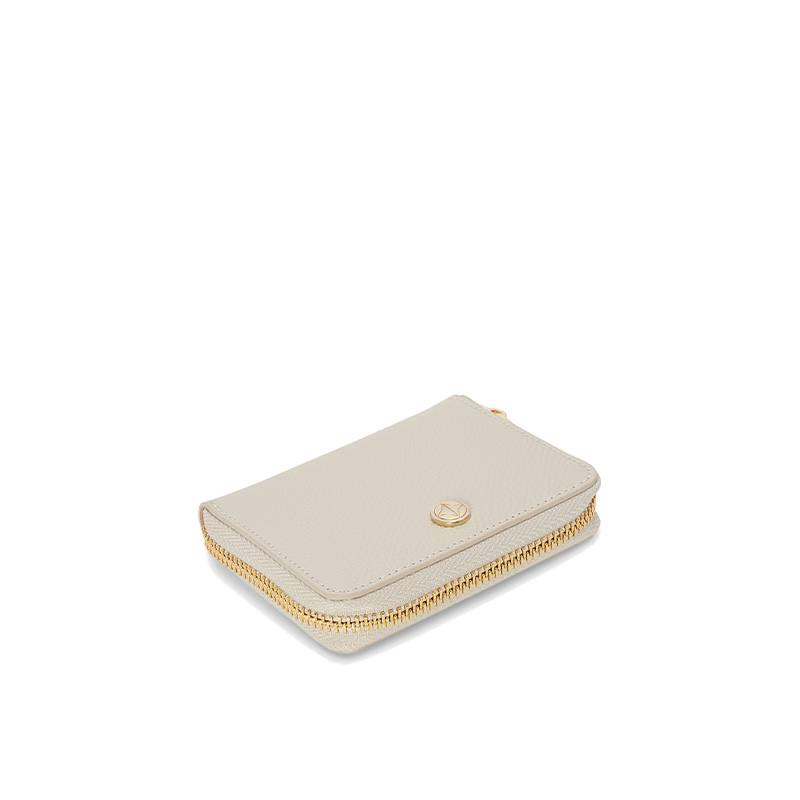 VERA Emily Zipped Wallet in Calming Beige