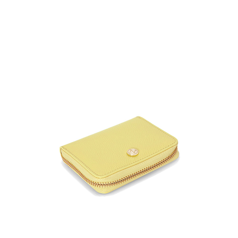 VERA Emily Zipped Wallet in Happy Yellow