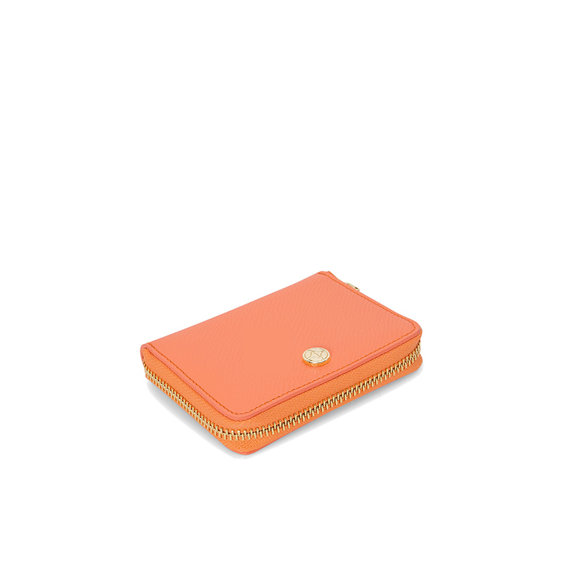 VERA Emily Zipped Wallet in Joyful Orange