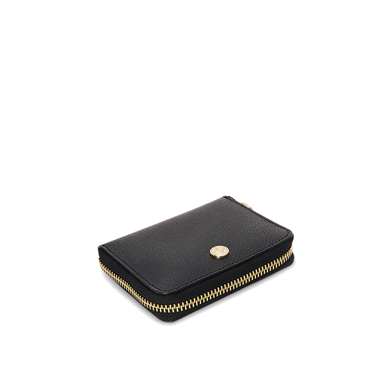 VERA Emily Zipped Wallet in Powerful Black