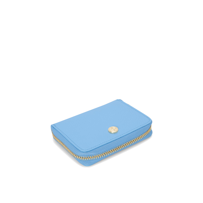 VERA Emily Zipped Wallet in Serene Blue