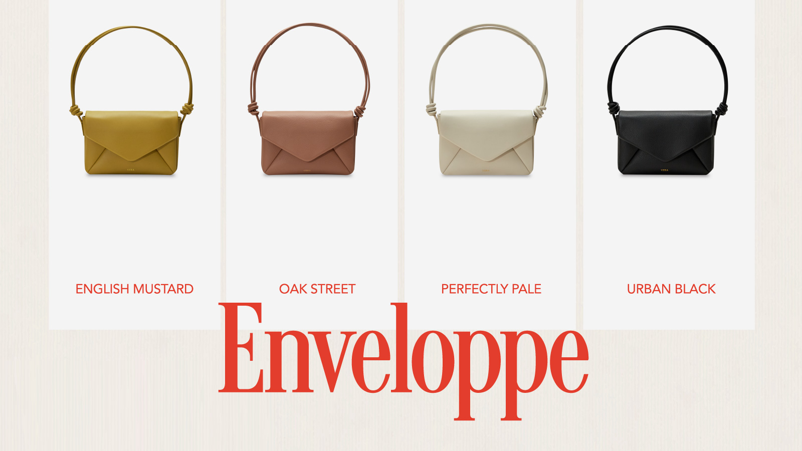 VERA Enveloppe Leather Crossbody Bag