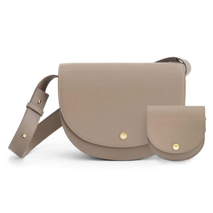 VERA Half Moon Set in Dusk Taupe