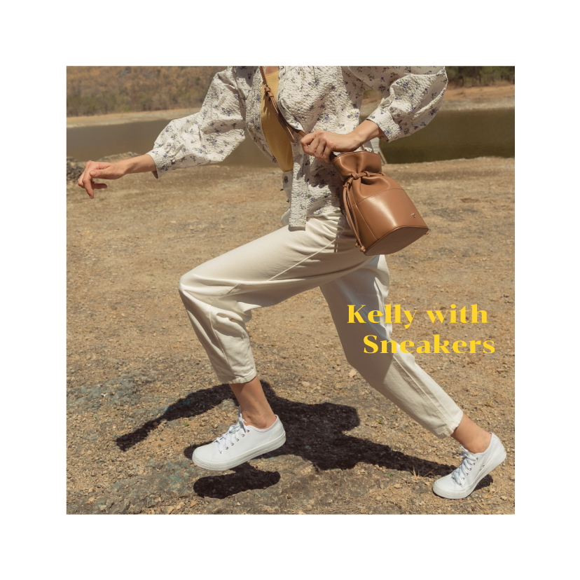 Kelly with Sneakers