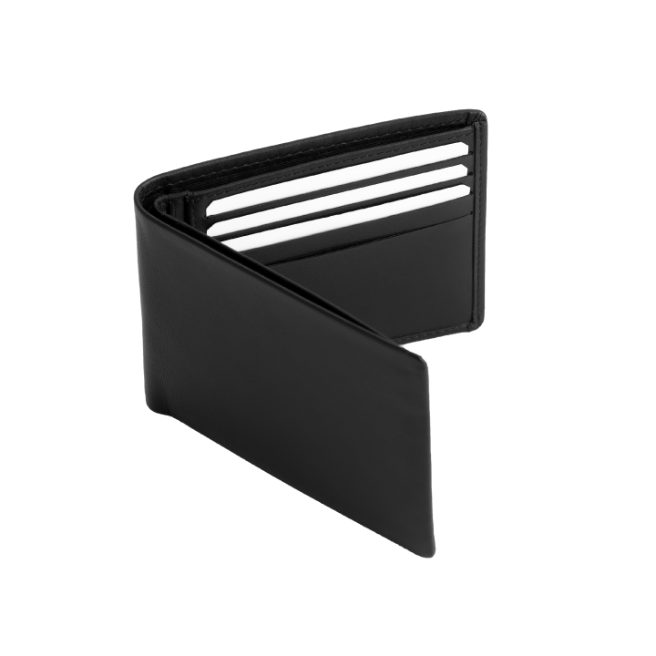 VERA MEN - Sleek Note Sleeve Wallet in Black