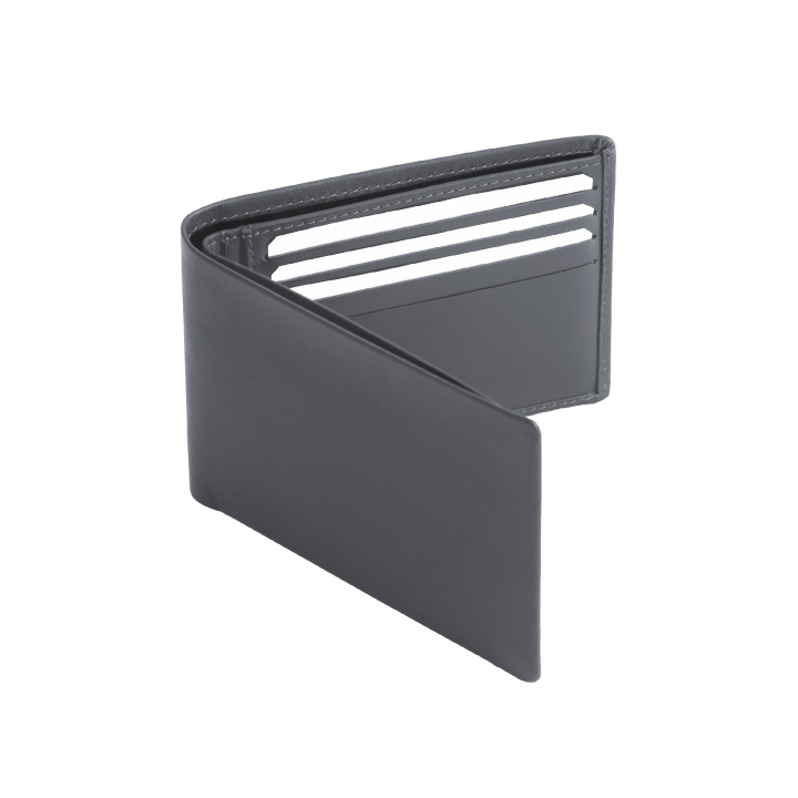 VERA MEN - Sleek Note Sleeve Wallet in Gray
