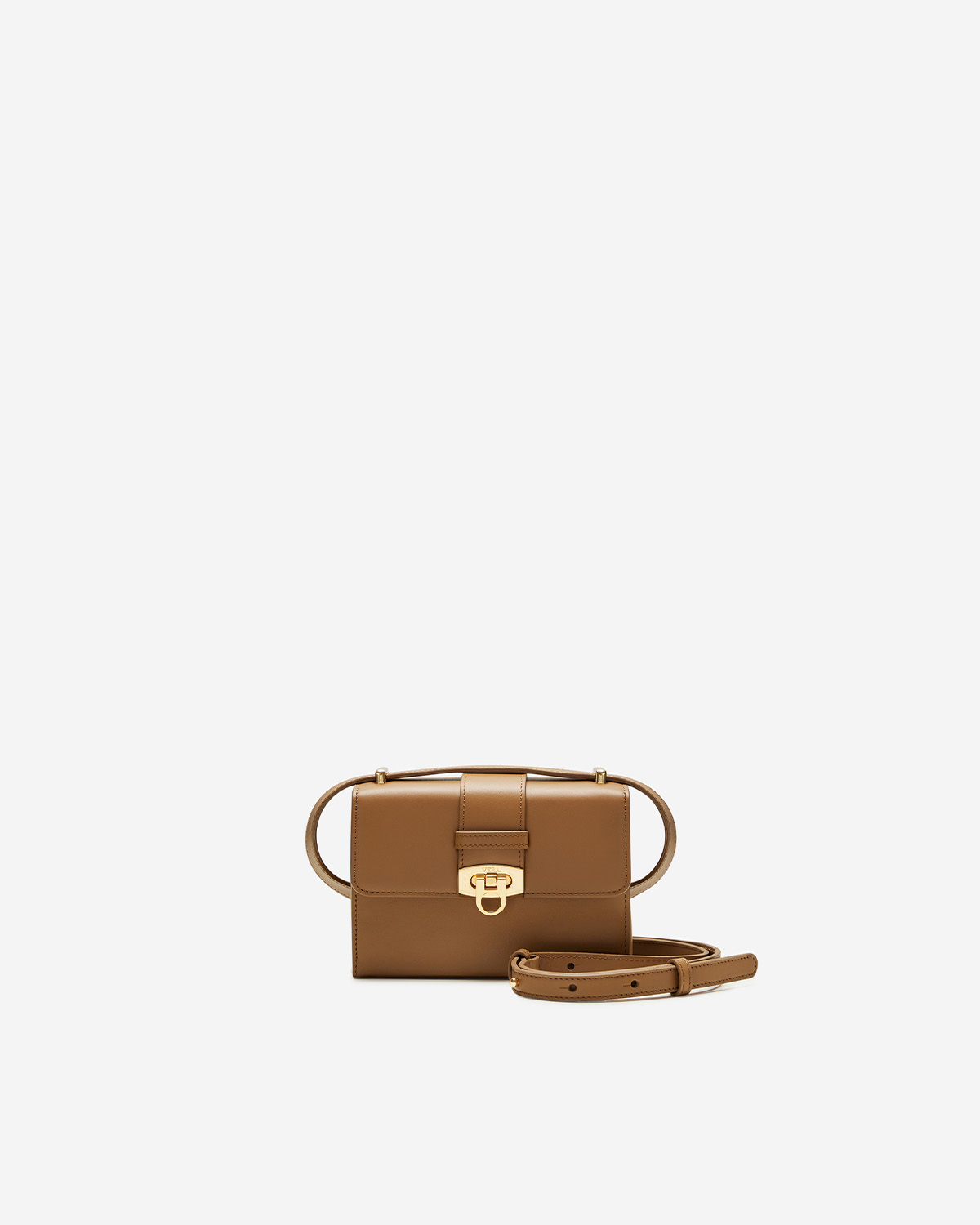 กระเป๋าถือหนังแท้ VERA Alex Leather Crossbody bag สี Latte