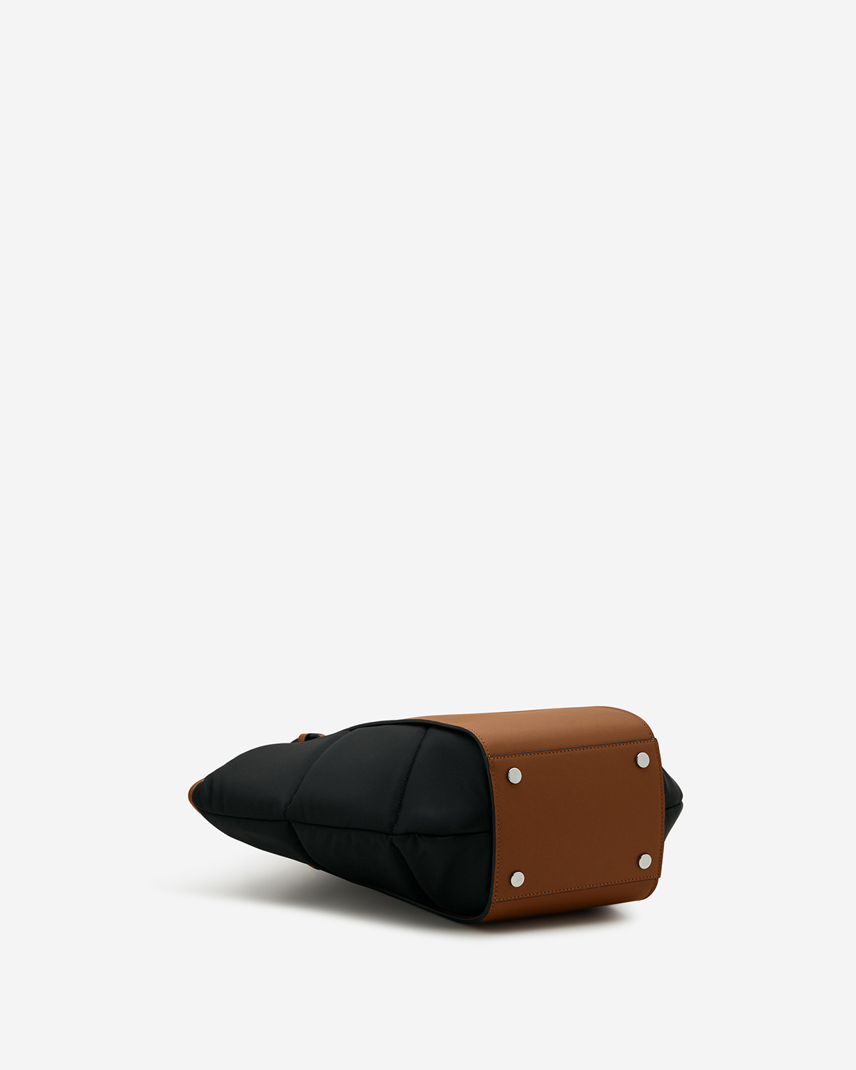 VERA Cabas Tote Puffy in Lava / Black
