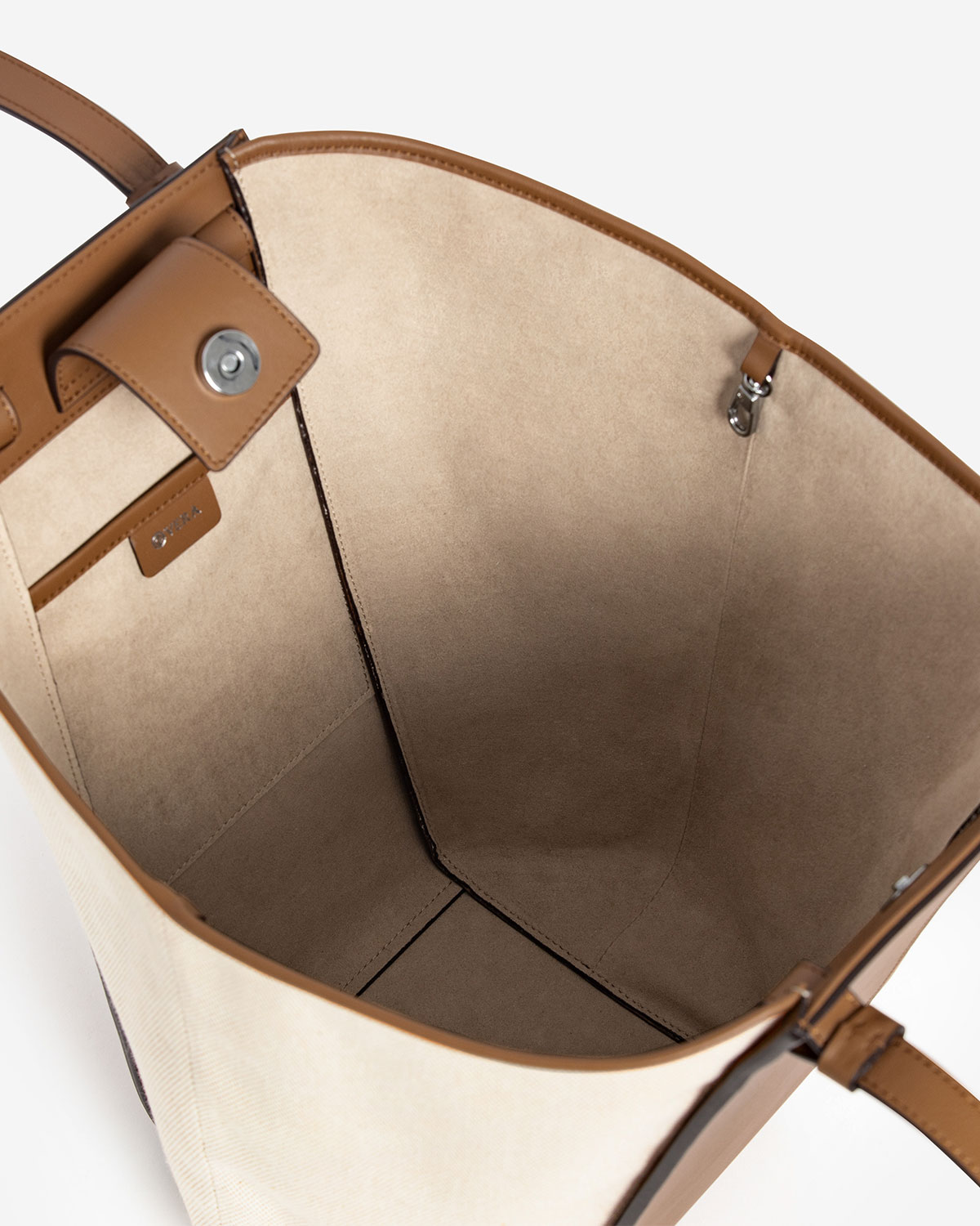 VERA Cabas Tote in Canvas Tan