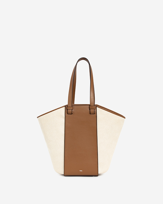 VERA Cabas Tote in Canvas Tan
