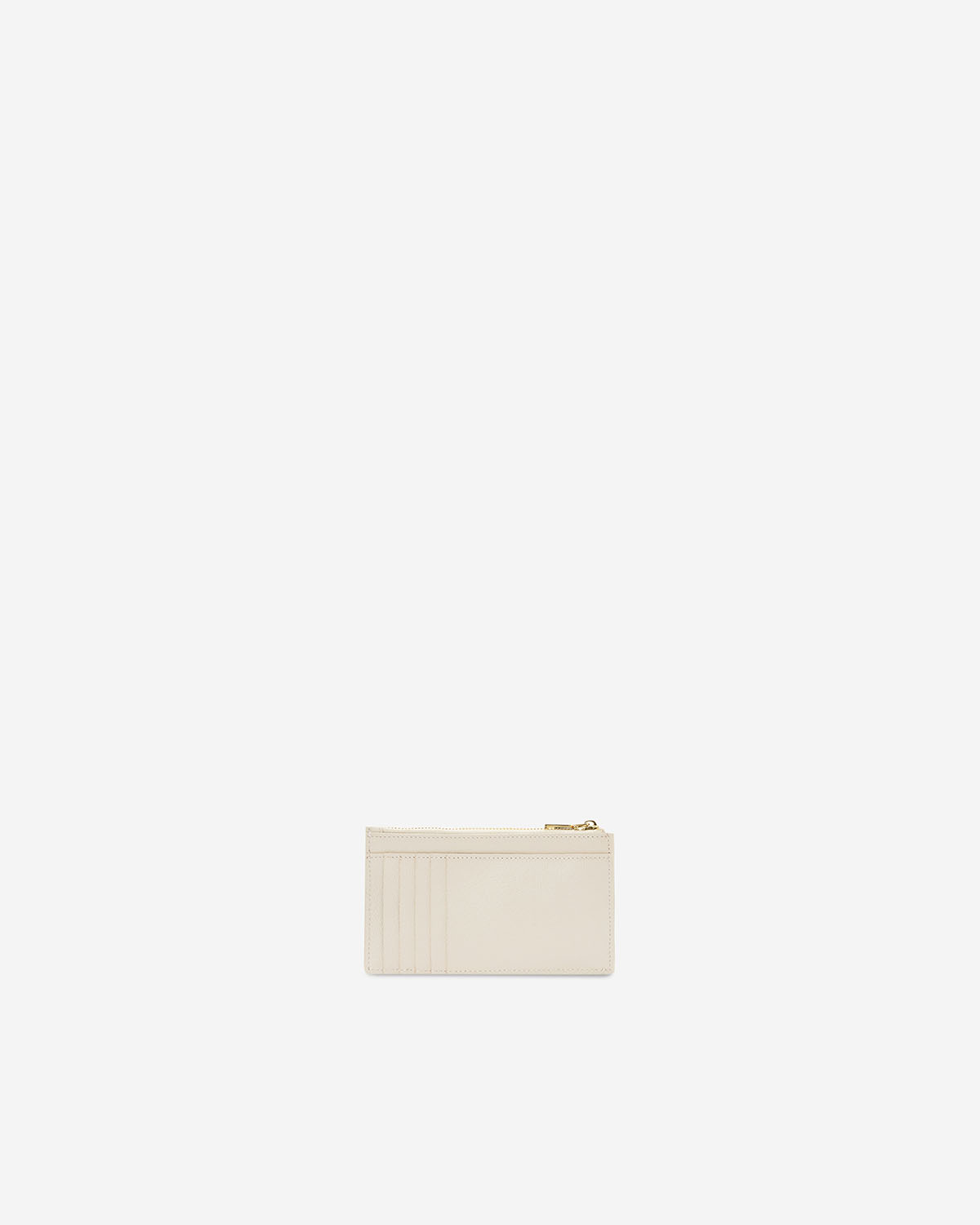 VERA CAVIAR Long Card Holder in Oyster กระเป๋าใส่บัตรทรงยาว ทำจากหนังแท้ลาย Caviar สี Oyster