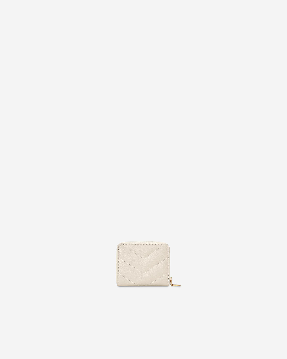 VERA CAVIAR Zipped Wallet in Oyster กระเป๋าสตางค์ซิปรอบ อยู่ทรงสวย ทำจากหนังแท้ลาย Caviar สี Oyster