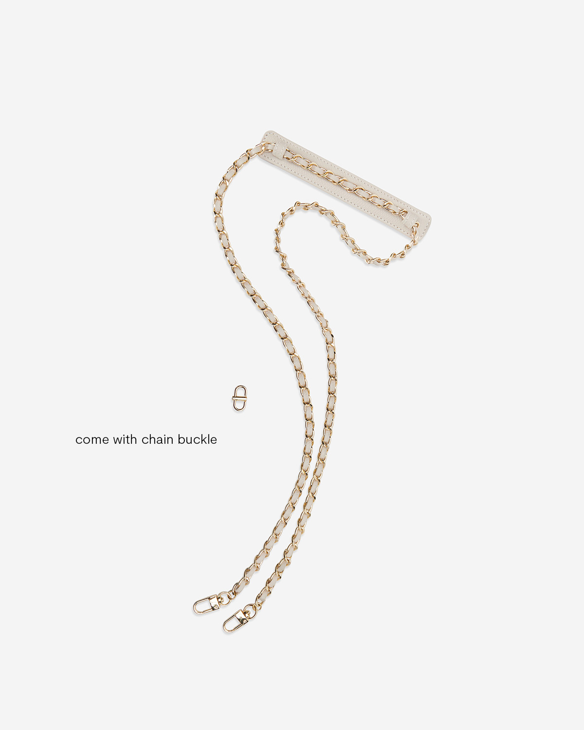 VERA Emily Crossbody with Leather Braided Gold Chain in Powerful Black กระเป๋าสะพายข้างหนังแท้ พร้อมสายโซ่สีทองร้อยหนัง สีดำ