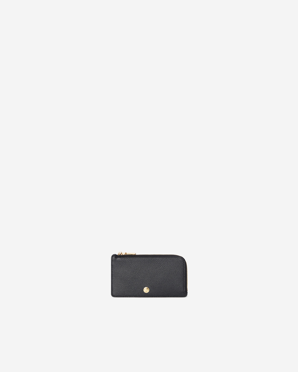 VERA Emily Long Card Holder in Powerful Black กระเป๋าใส่บัตรหนังแท้ ทรงยาว พร้อมช่องซิบ สีดำ