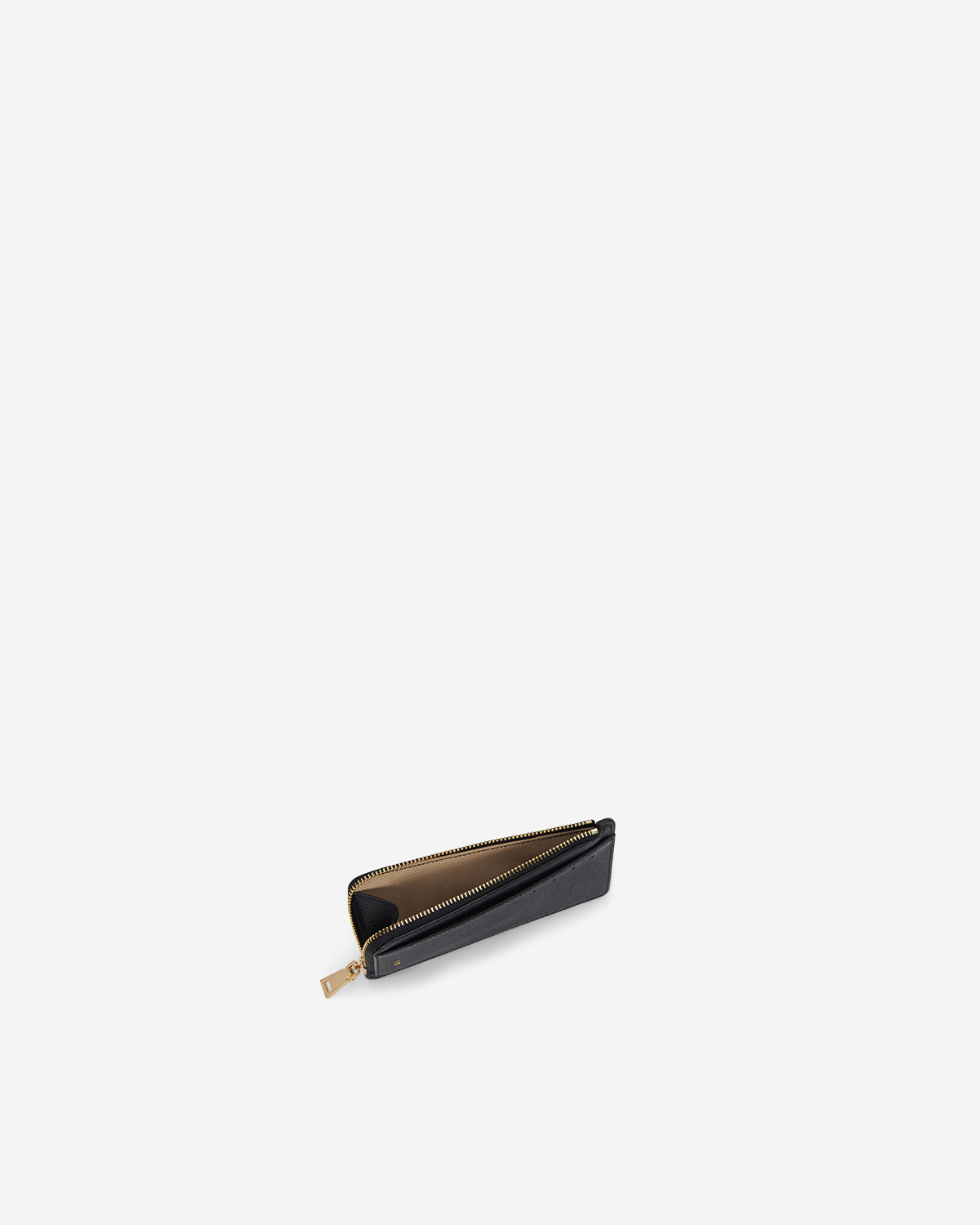 VERA Emily Long Card Holder in Powerful Black กระเป๋าใส่บัตรหนังแท้ ทรงยาว พร้อมช่องซิบ สีดำ