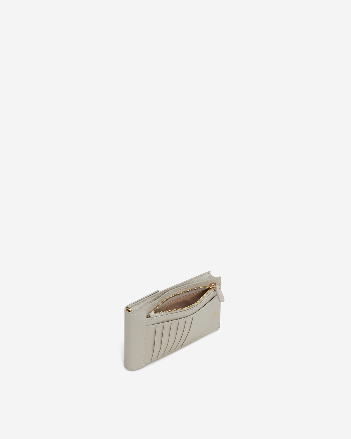 VERA Emily Phone Pouch with Leather Gold Chain in Calming Beige กระเป๋าใส่โทรศัพท์หนังแท้ พร้อมฟังก์ชั่นกระเป๋าสตางค์ มาพร้อมสายสะพายโซ่หนังถอดได้ สีเบจ