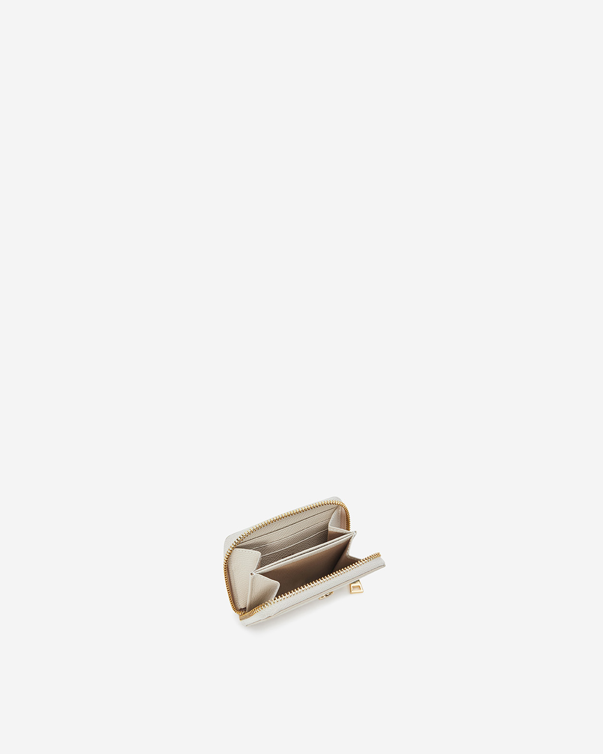 VERA Emily Zipped Wallet in Calming Beige กระเป๋าสตางค์หนังแท้ ทรงสั้น ซิปรอบ สีเบจ
