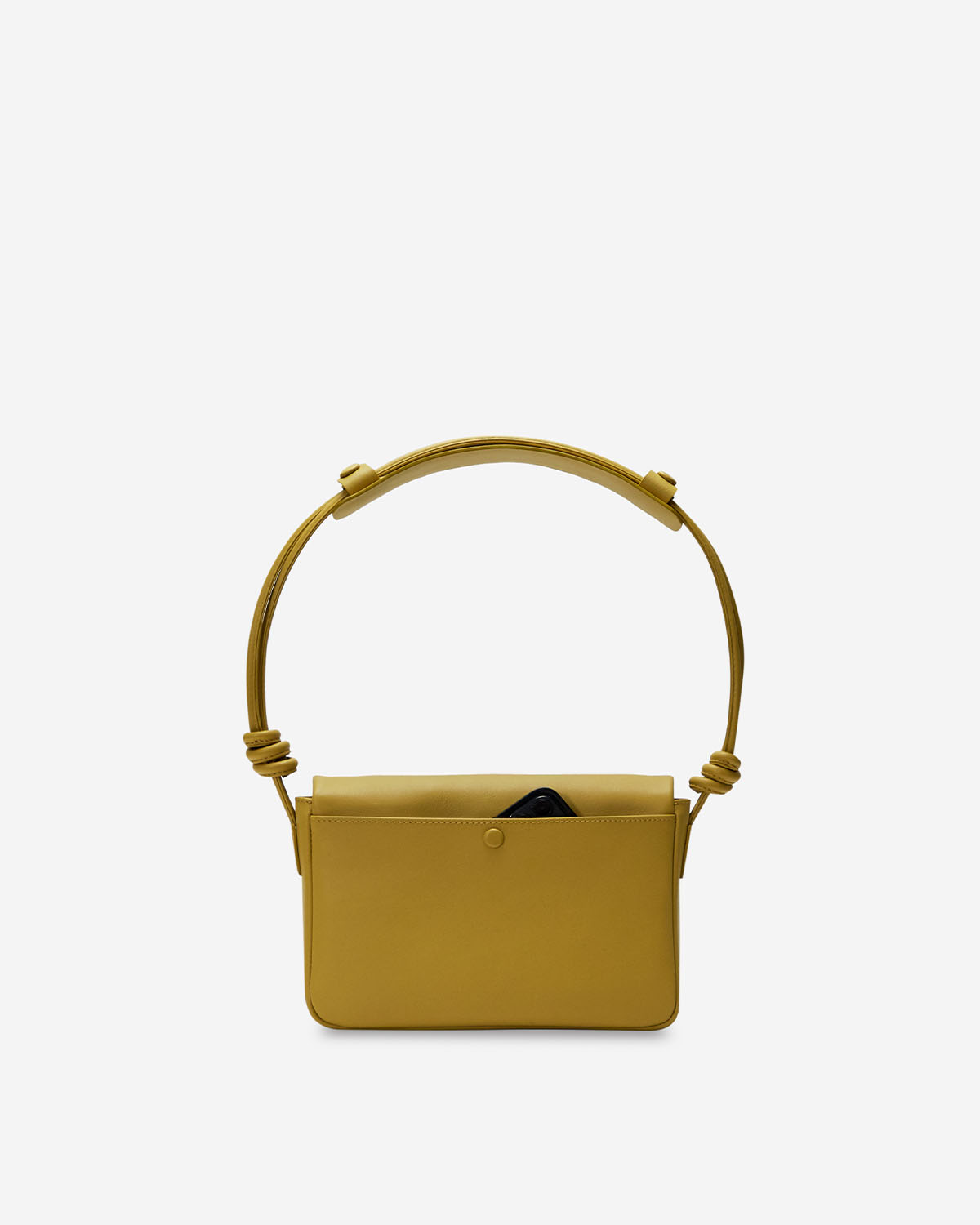 กระเป๋าสะพายข้างหนังแท้ VERA Enveloppe Leather Shoulder & Crossbody bag สี English Mustard