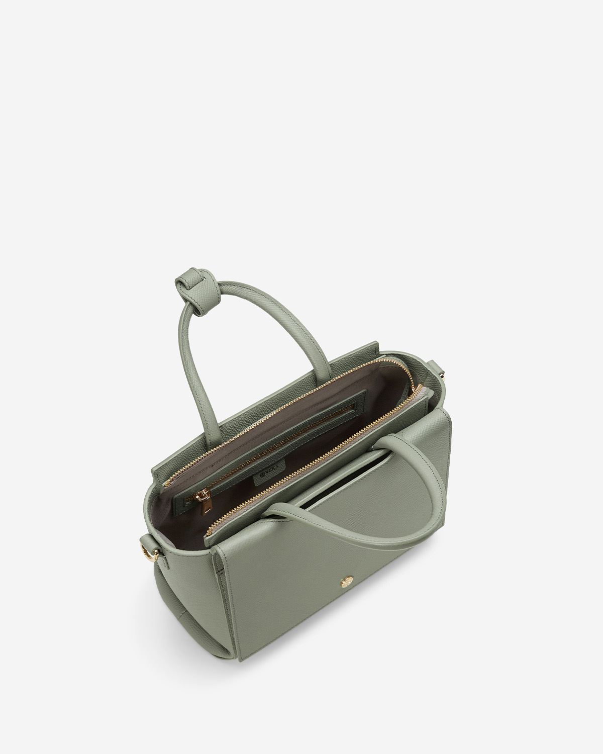 กระเป๋าถือหนังแท้ VERA Heidi Leather Handbag, ไซส์ 28 สี Sage