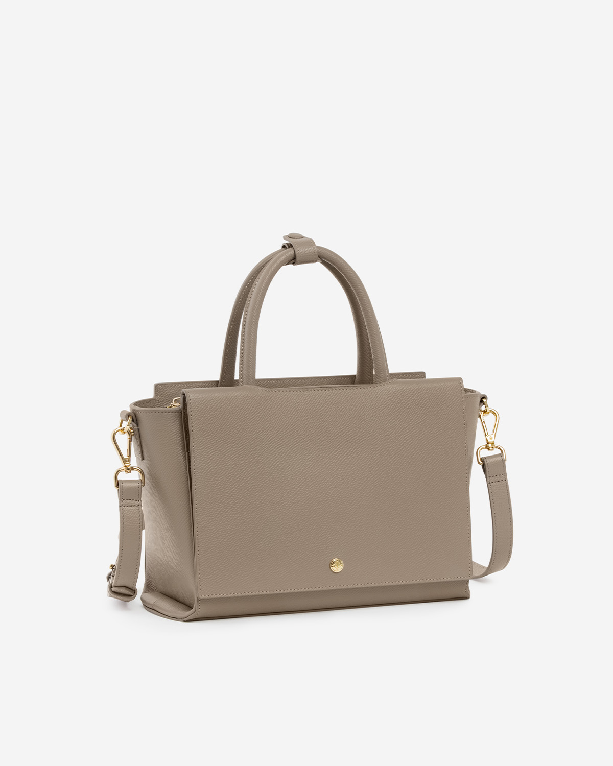 กระเป๋าถือหนังแท้ VERA Heidi Leather Handbag, ไซส์ 34 สี Taupe