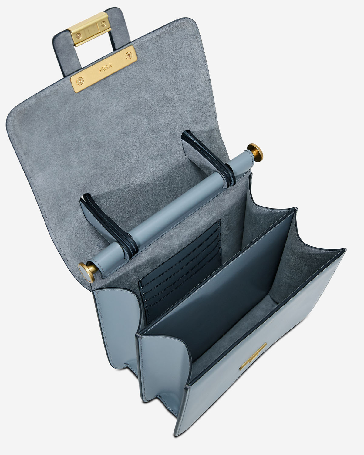 กระเป๋าคล้องไหล่ Shoulder bag หนังแท้ VERA U Edition Letterbox สี Grayson Wool