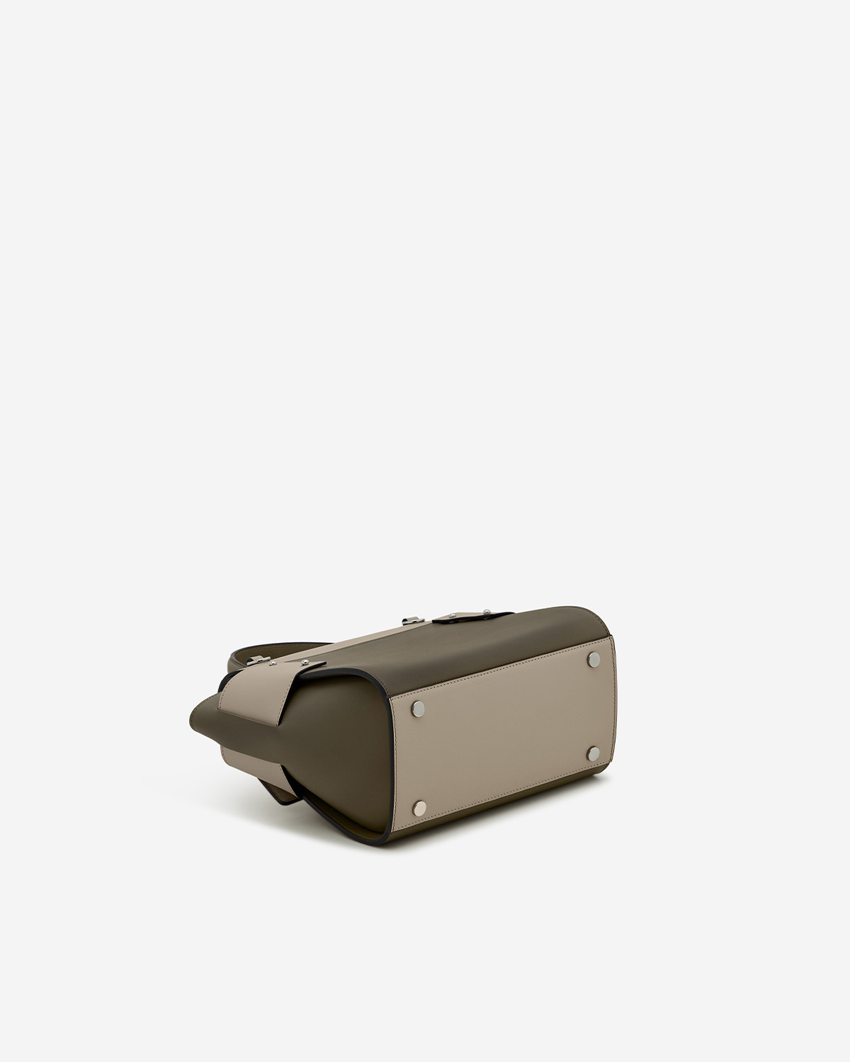 กระเป๋าถือหนังแท้ VERA Margo Leather Handbag, Size 24 สี Olive Green
