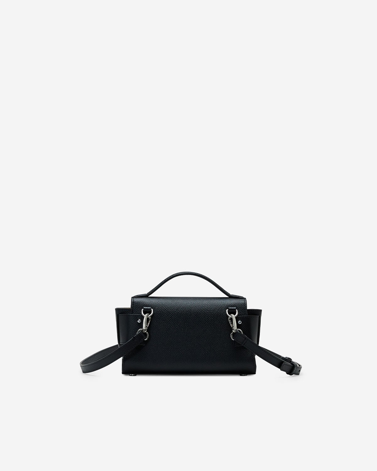 กระเป๋าถือกระเป๋าสะพายหนังแท้ VERA Margo Longo สี Jet Black