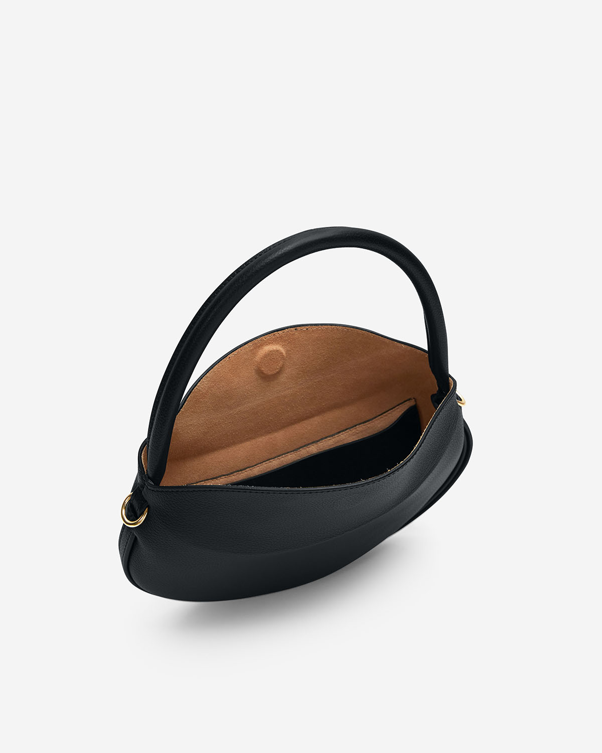 กระเป๋าคล้องไหล่ Shoulder bag หนังแท้ VERA Munne Leather Shoulder Bag สี Black