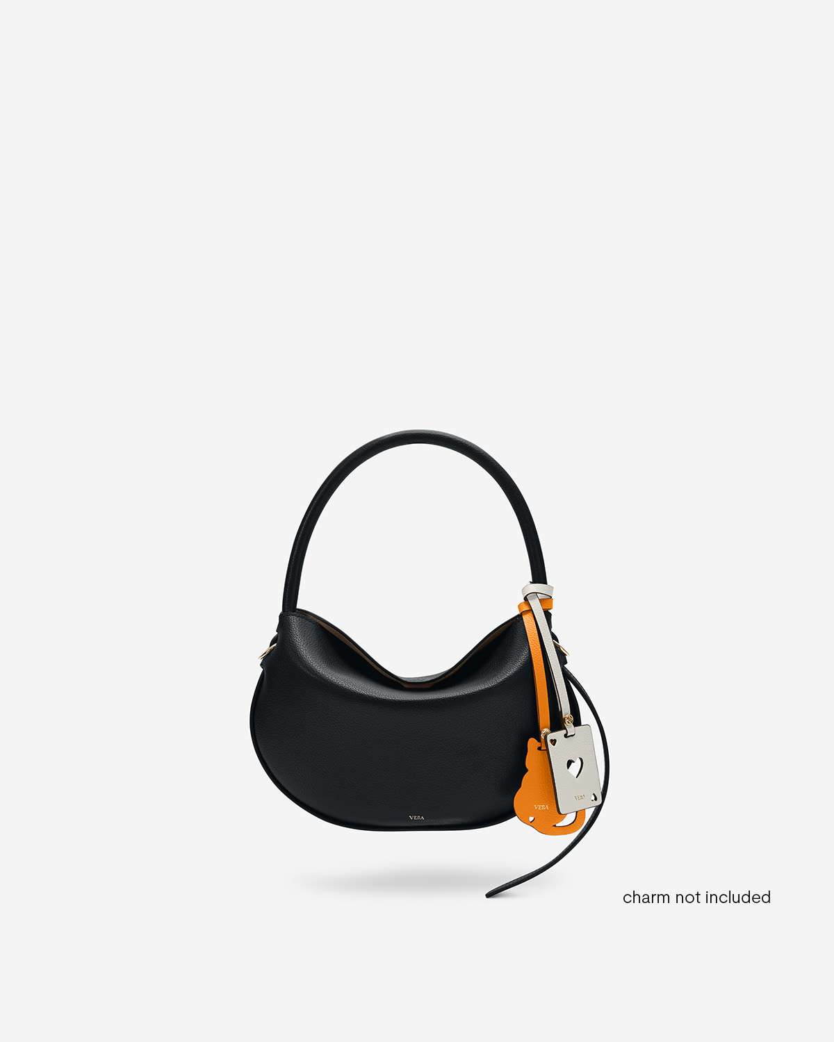 กระเป๋าคล้องไหล่ Shoulder bag หนังแท้ VERA Munne Leather Shoulder Bag สี Black