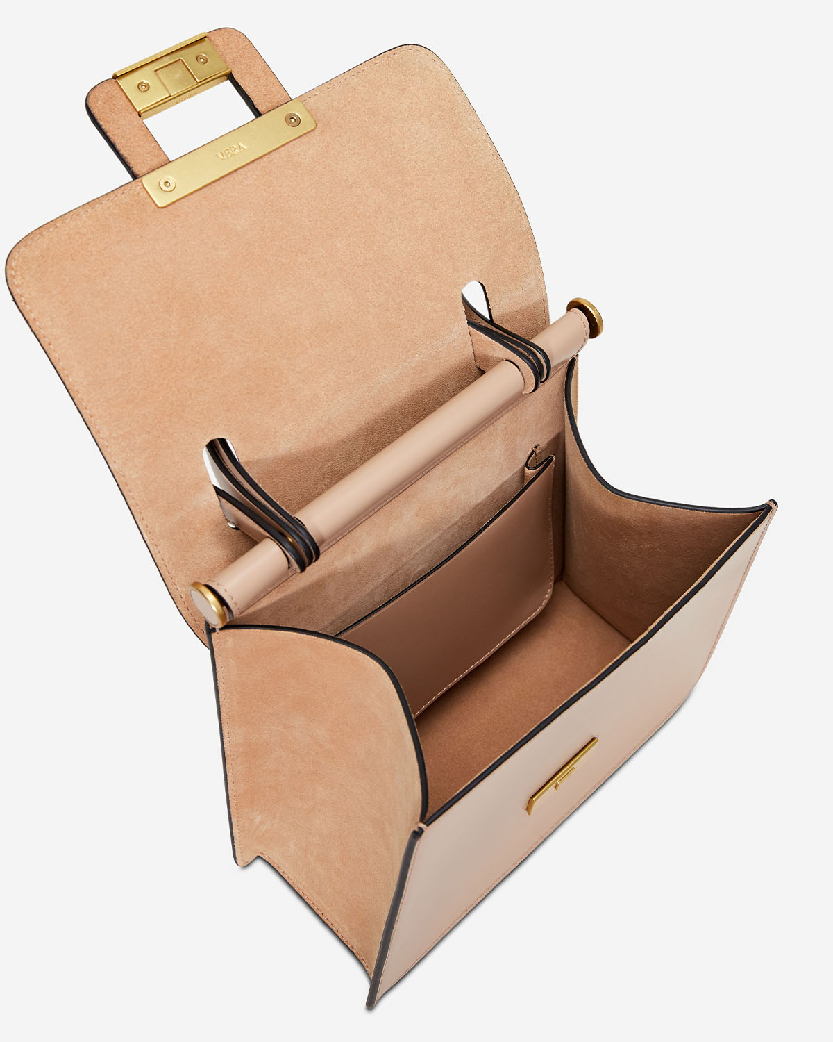 กระเป๋าคล้องไหล่ Shoulder bag หนังแท้ VERA U Edition Roof สี Gobi Desert