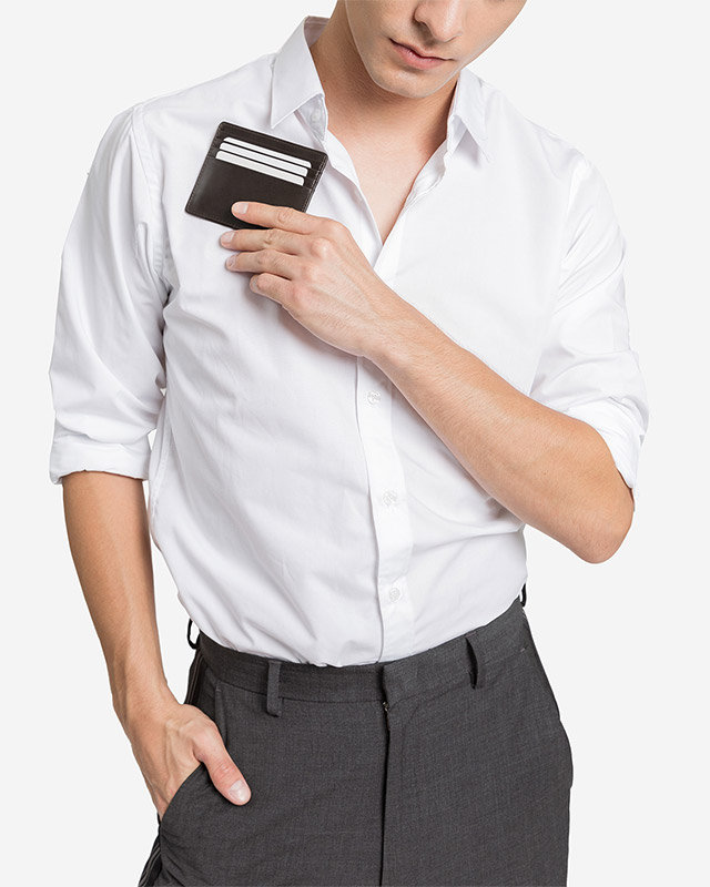 VERA Men Slim Cards Holder in Brown