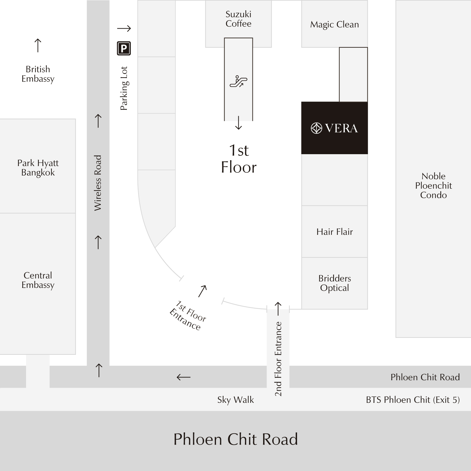 VERA Phloenchit in-building Map